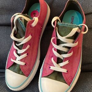 Converse size 4 glittery shoes